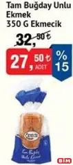 EKMECİK TAM BUĞDAY UNLU EKMEK 350 G EKMECİK TAM BUĞDAY UNLU EKMEK 350 G